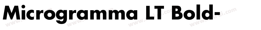 Microgramma LT Bold字体转换